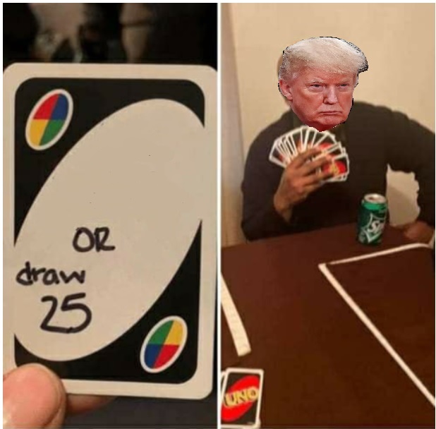 High Quality Trump Uno Blank Meme Template