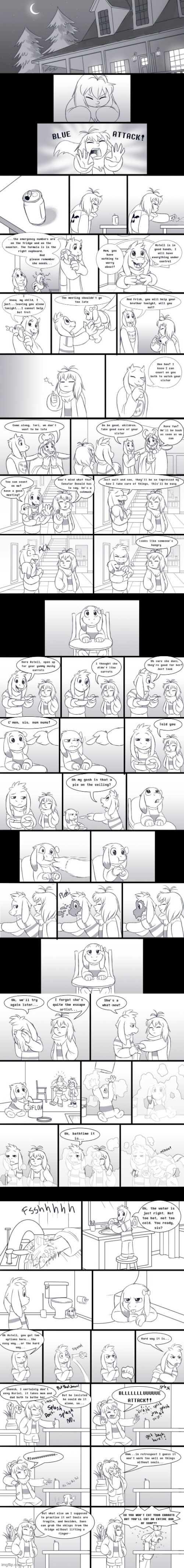 Siblingtale - Babysitting | image tagged in cute,wholesome,undertale,undertale au,siblingtale | made w/ Imgflip meme maker