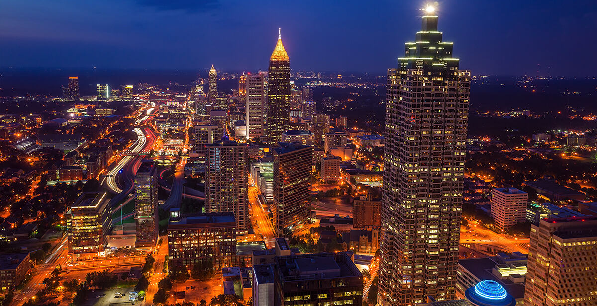 Atlanta skyline Blank Meme Template