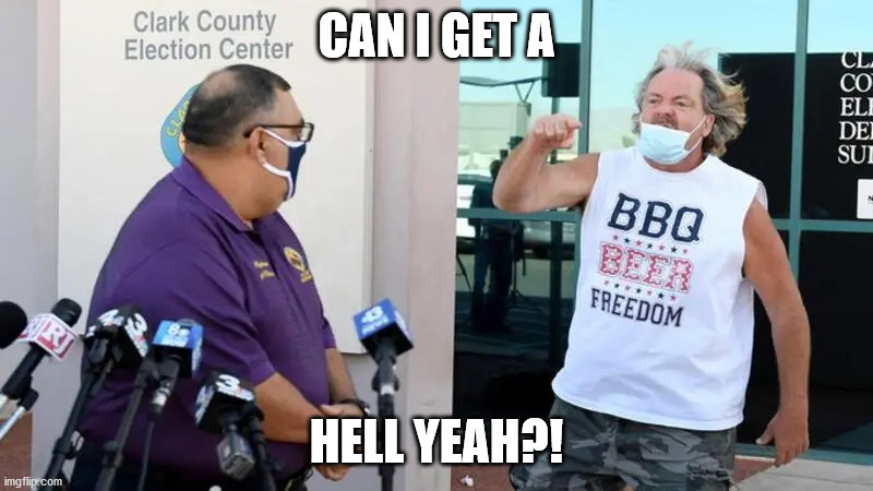 CAN I GET A; HELL YEAH?! | image tagged in bbq,beers,freedom,bbq-beers-freedom,trump,trump supporters | made w/ Imgflip meme maker