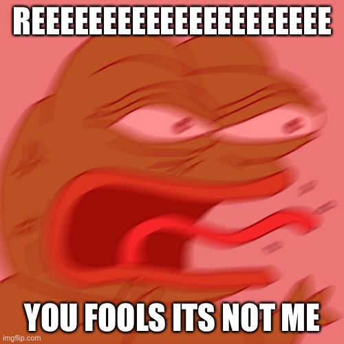 REEEEEEEEEEEEEEEEEEEEEE | REEEEEEEEEEEEEEEEEEEEE YOU FOOLS ITS NOT ME | image tagged in reeeeeeeeeeeeeeeeeeeeee | made w/ Imgflip meme maker