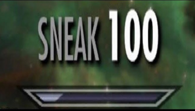 Sneak 100 | image tagged in sneak 100 | made w/ Imgflip meme maker