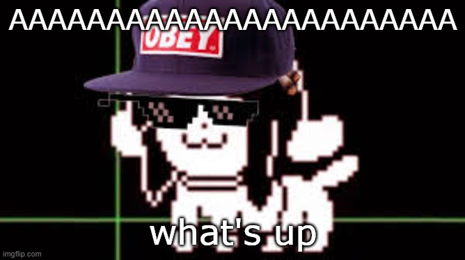 ADFAYUDFASYDFAGSOFEAH | AAAAAAAAAAAAAAAAAAAAAAA; what's up | made w/ Imgflip meme maker