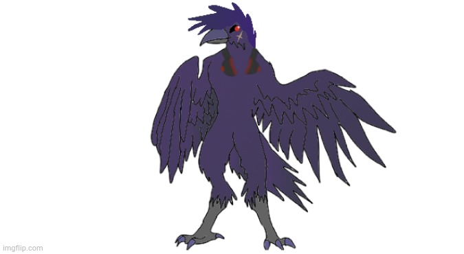 Drew my Aviasona, their a raven. Non-binary like me. Reffered as DJ Corviknight (hence my username) | made w/ Imgflip meme maker