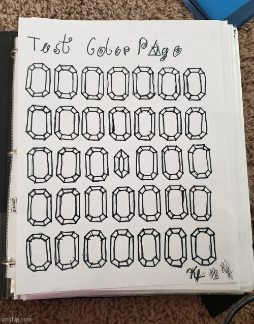Test color page- everyone needs one | made w/ Imgflip meme maker