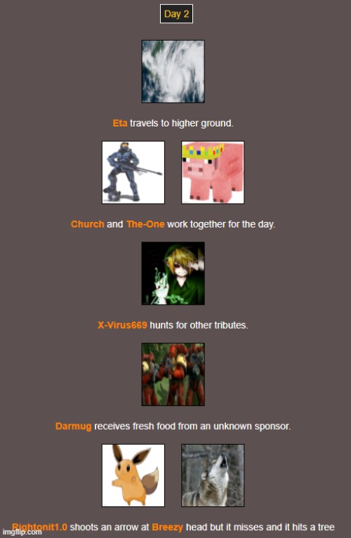Day 2 (1) | image tagged in hunger games | made w/ Imgflip meme maker