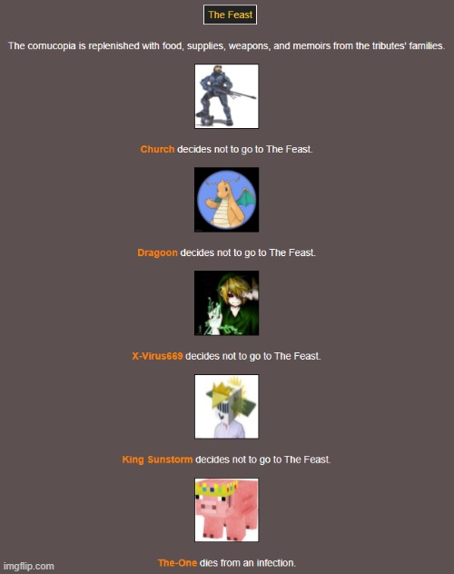 Night 2 (feast) | image tagged in hunger games | made w/ Imgflip meme maker