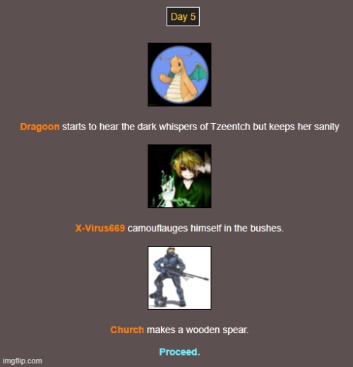 Day 5 | image tagged in hunger games | made w/ Imgflip meme maker