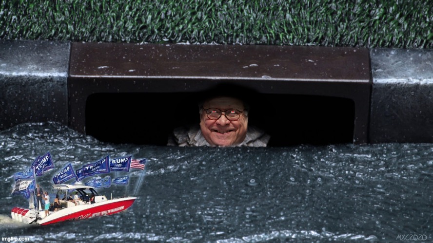 Where's Bill Barr? | image tagged in pennywise in sewer,bill barr,trump admin,post election,maga | made w/ Imgflip meme maker