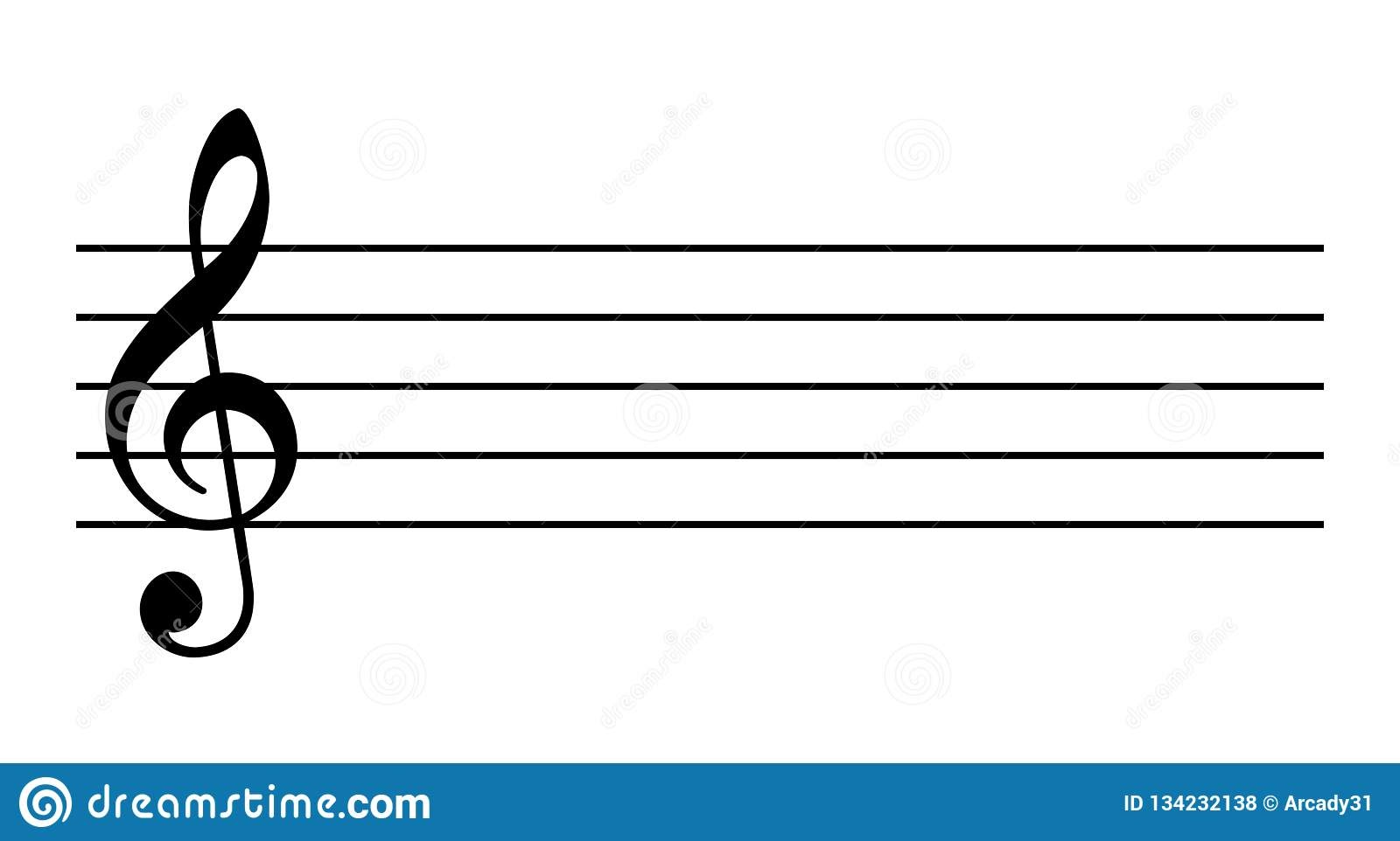 G Clef staff Blank Meme Template