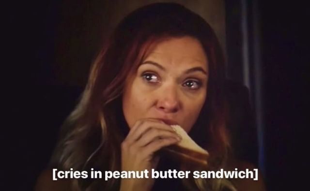 High Quality Cries over peanut butter sandwich Blank Meme Template