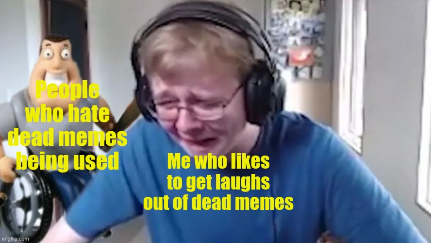 *Sad Carson noises* | People who hate dead memes being used; Me who likes to get laughs out of dead memes | image tagged in memes | made w/ Imgflip meme maker