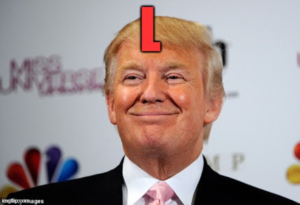 LOSER | L | image tagged in donald trump,loser | made w/ Imgflip meme maker
