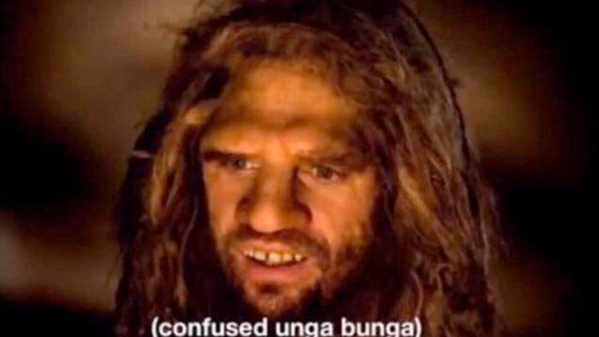 High Quality Confused Unga Bunga Blank Meme Template