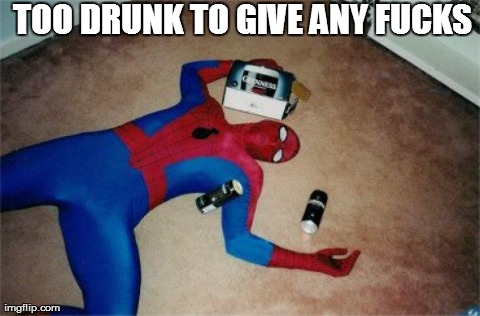 slammed spiderman | image tagged in spiderman,memes,idgaf | made w/ Imgflip meme maker