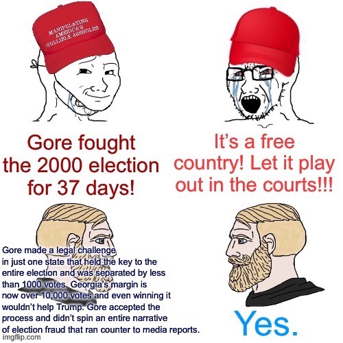 Correcting the record on 2000 vs. 2020. | image tagged in election 2020,2020 elections | made w/ Imgflip meme maker