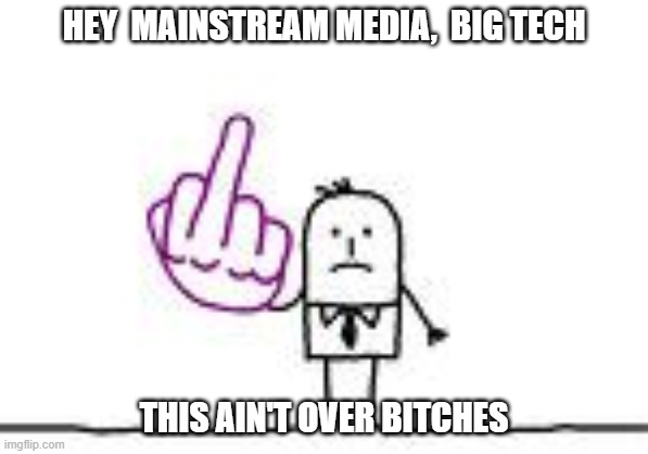 Get ready for round 2 bitches | HEY  MAINSTREAM MEDIA,  BIG TECH; THIS AIN'T OVER BITCHES | image tagged in antifa,big tech,mainstream media,democrats,democratic socialism | made w/ Imgflip meme maker