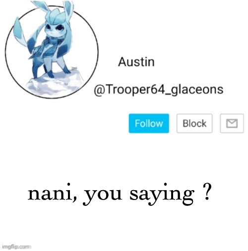 Glaceon Blank Meme Template