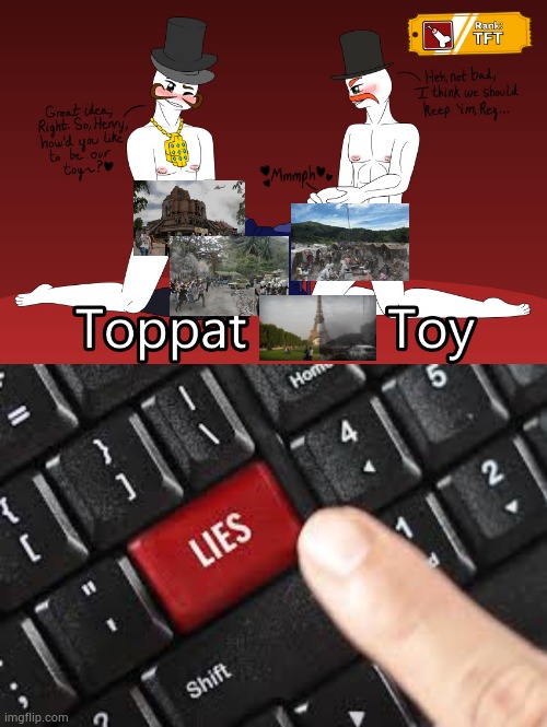 LIES! | image tagged in lies,henry stickmin,toppat,rule 34,hentai,hentai_haters | made w/ Imgflip meme maker