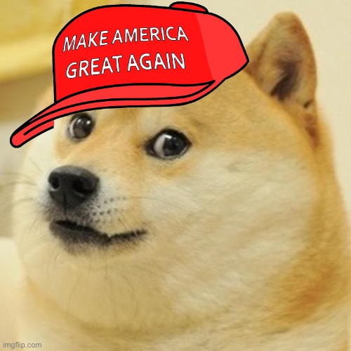 MAGA doge Blank Meme Template