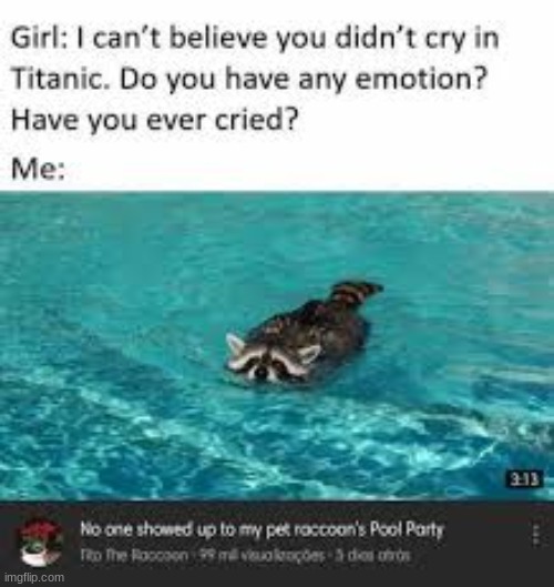 *cri for r a c c o o n* | made w/ Imgflip meme maker