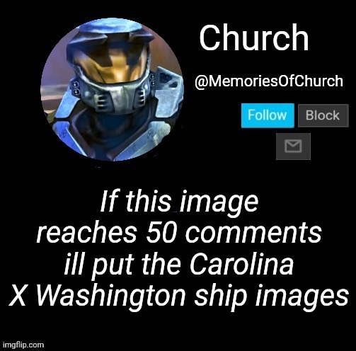 Church Announcement | If this image reaches 50 comments ill put the Carolina X Washington ship images | image tagged in church announcement | made w/ Imgflip meme maker