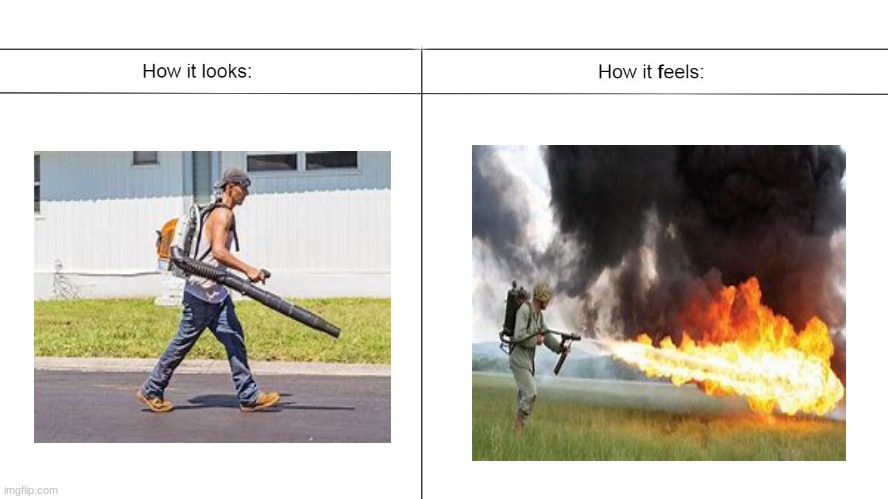 How it looks vs. How it feels | image tagged in how it looks vs how it feels | made w/ Imgflip meme maker