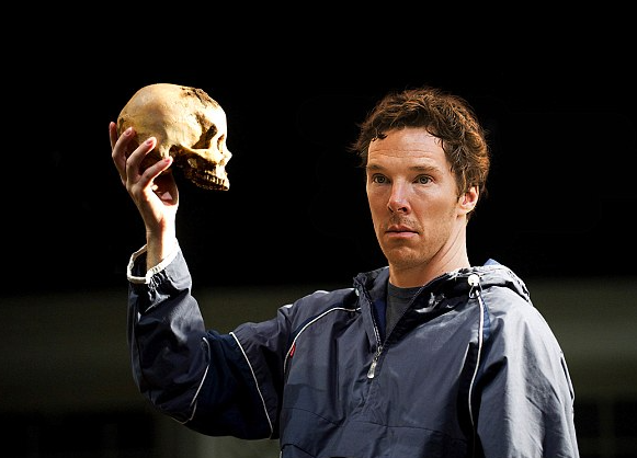 High Quality CUMBERBATCH WITH HORTIO'S SKULL Blank Meme Template