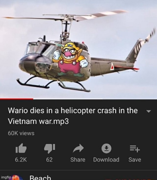 Everyone salute if you remember | image tagged in wario,vietnam,helicopter,crash,salute,hero | made w/ Imgflip meme maker