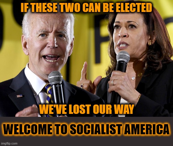 The sad state of modern America | IF THESE TWO CAN BE ELECTED; WE'VE LOST OUR WAY; WELCOME TO SOCIALIST AMERICA | image tagged in election 2020 aftemath,donald trump approves,liberals vs conservatives,socialists,socialism,oh no | made w/ Imgflip meme maker