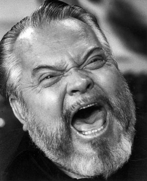 Orson Wells laughing Blank Meme Template