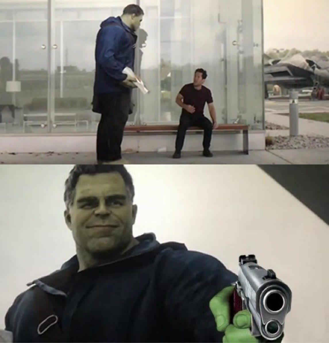 Hulk Gun Blank Meme Template
