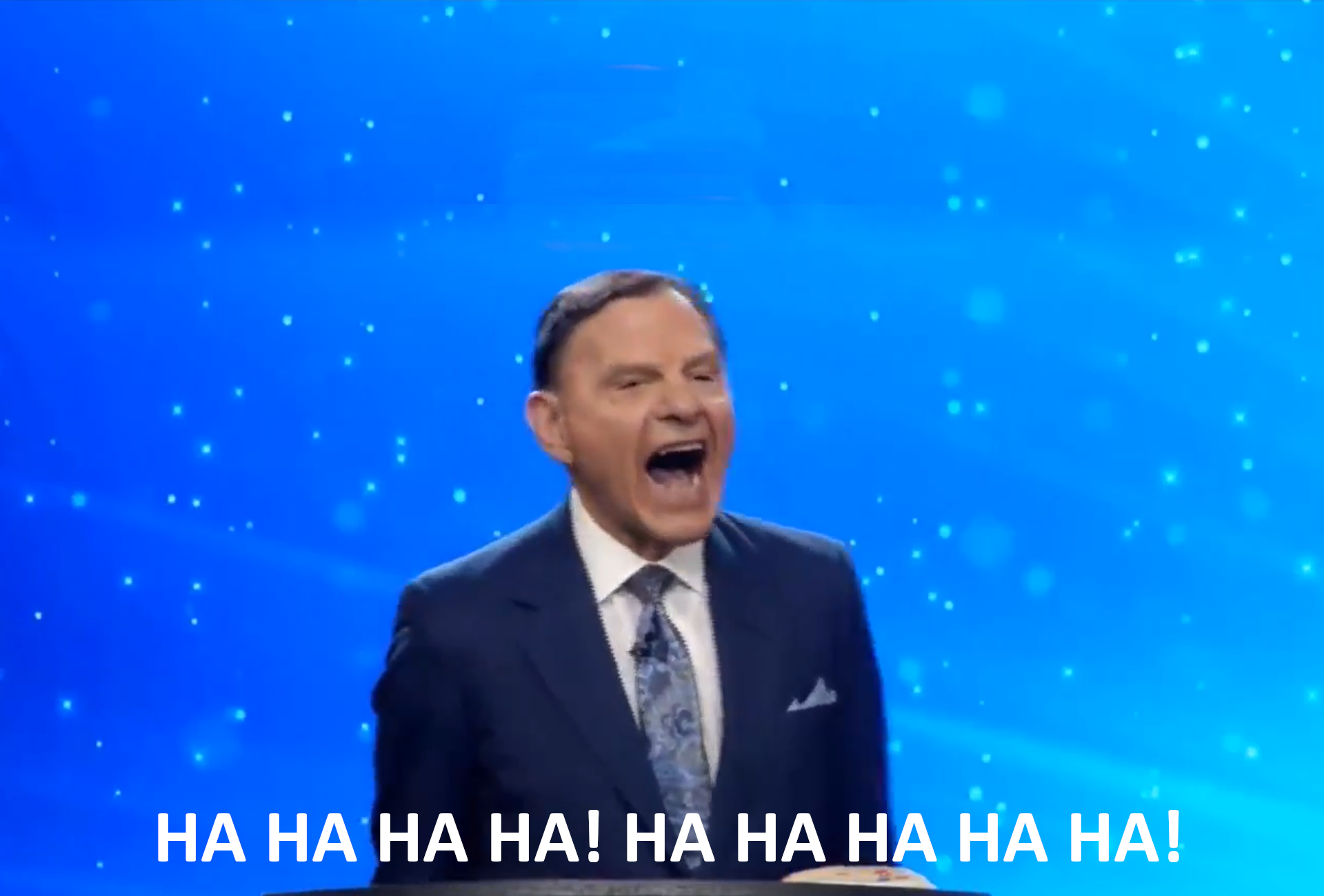 Kenneth Copeland Laughing Blank Meme Template