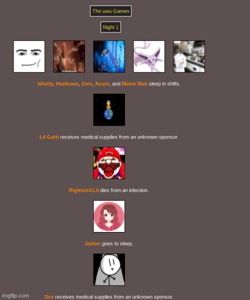 Night 1 (1) | made w/ Imgflip meme maker