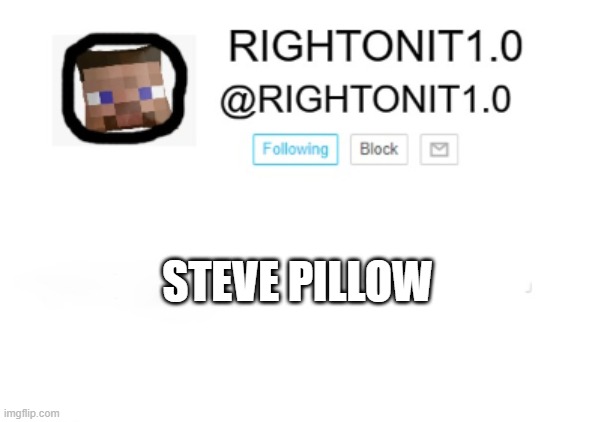 STEVE PILLOW | made w/ Imgflip meme maker