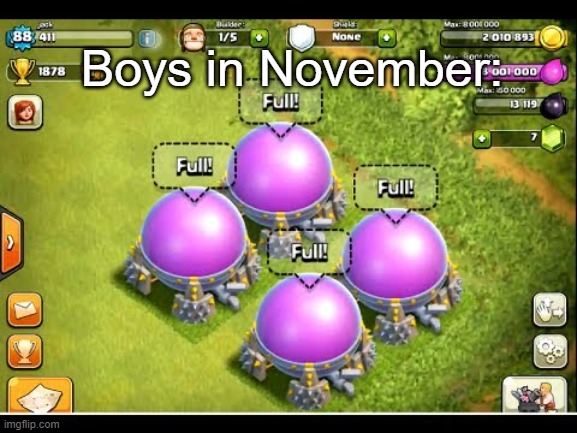 November | Boys in November: | image tagged in memes | made w/ Imgflip meme maker