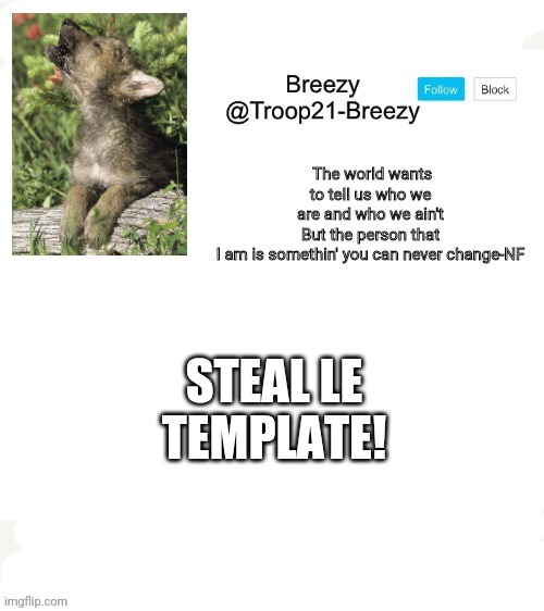 Trooper21-Breezy template | STEAL LE TEMPLATE! | image tagged in trooper21-breezy template | made w/ Imgflip meme maker