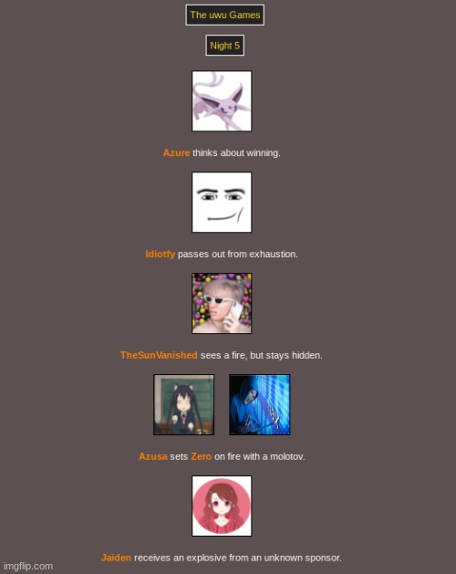 Night 5 | F*CK YES AZUSA! | made w/ Imgflip meme maker