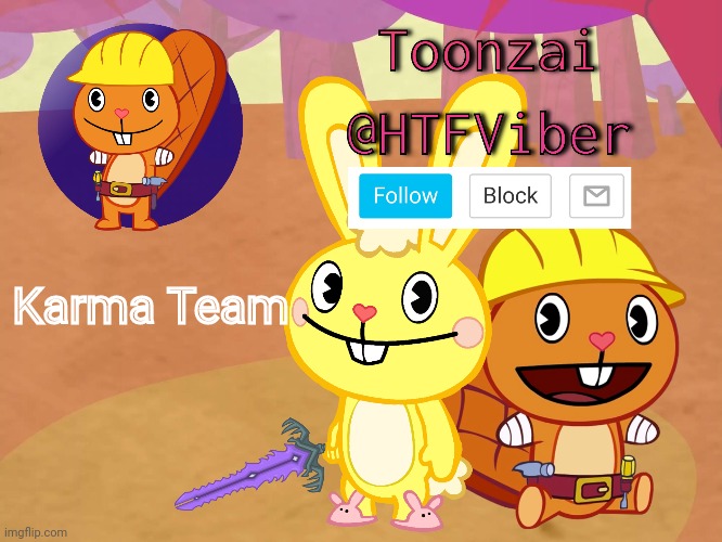 HTFViber Announcement | Karma Team | image tagged in htfviber announcement | made w/ Imgflip meme maker