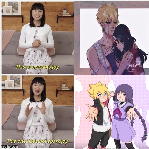Imma fan of borusara ok | image tagged in boruto,this one sparks joy | made w/ Imgflip meme maker