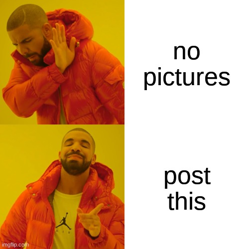 Drake Hotline Bling Meme | no pictures; post this | image tagged in memes,drake hotline bling | made w/ Imgflip meme maker