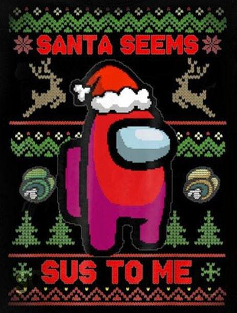 High Quality santa seems sus to me Blank Meme Template