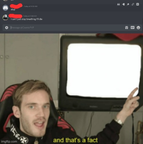 image tagged in and that's a fact | made w/ Imgflip meme maker