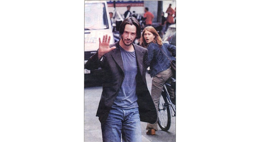 High Quality Woman looking at Keanu Blank Meme Template