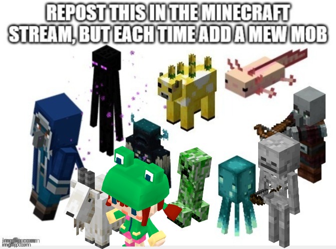 This may seem like a joke but in indev minecraft actually had this mob | made w/ Imgflip meme maker