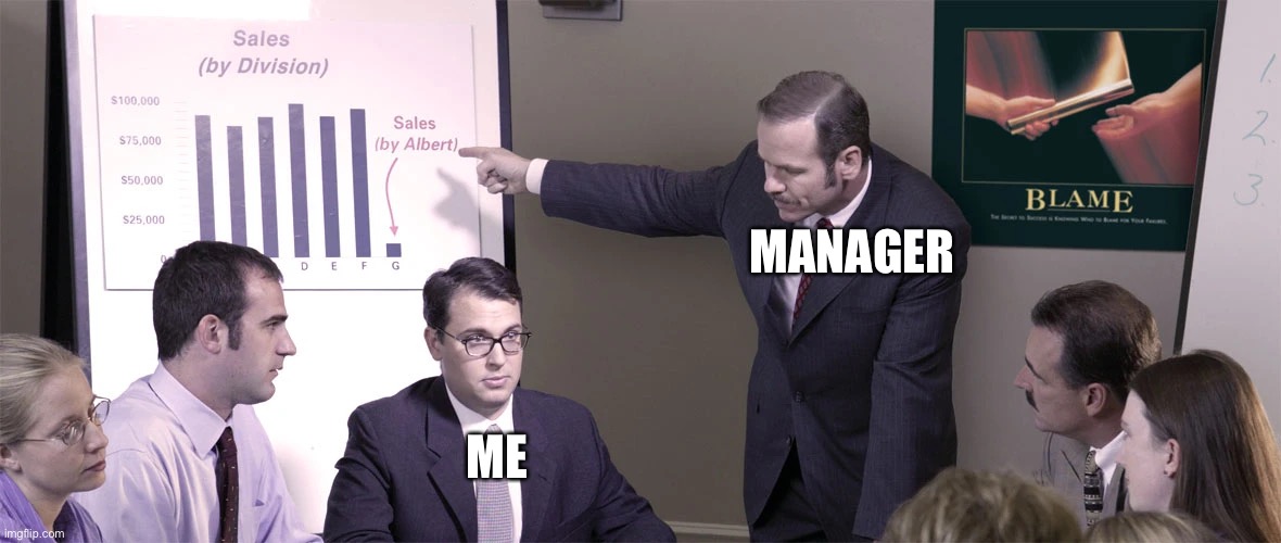 MANAGER; ME | made w/ Imgflip meme maker
