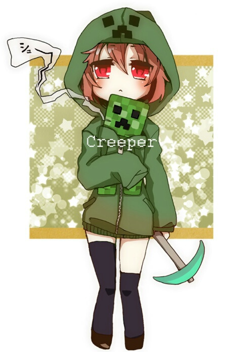Sad Creeper Girl Blank Meme Template