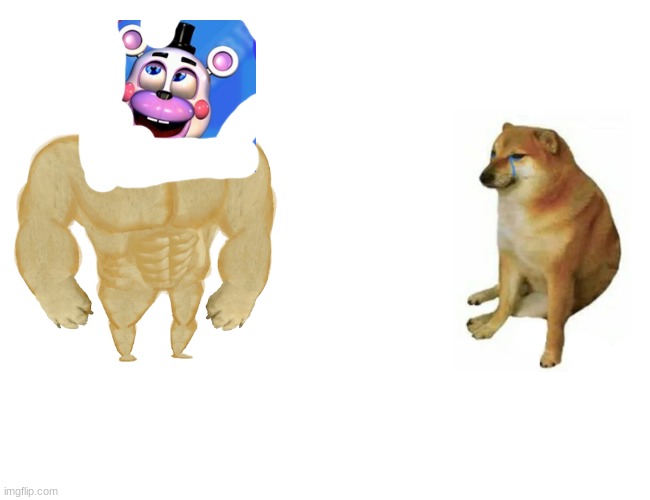 Buff Doge vs. Cheems | image tagged in memes,buff doge vs cheems | made w/ Imgflip meme maker