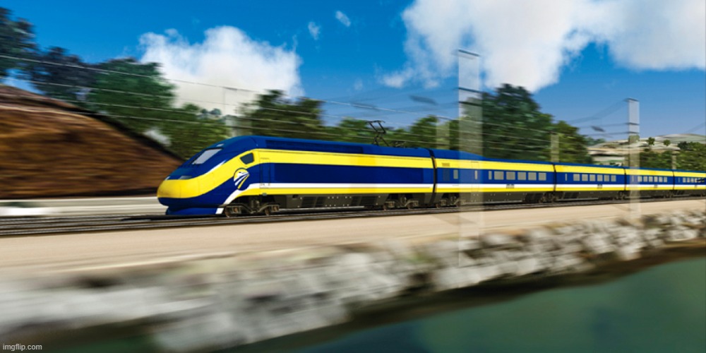 Bullet Train (Navy Blue and Yellow) | made w/ Imgflip meme maker