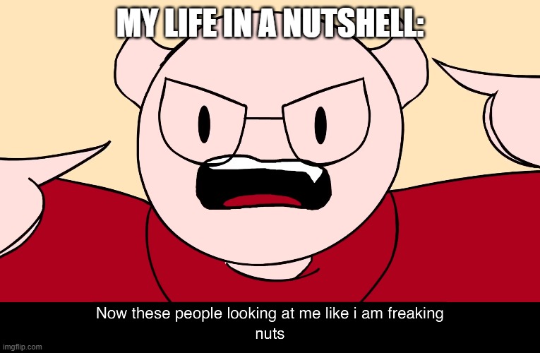 Somethingelseyt | MY LIFE IN A NUTSHELL: | image tagged in somethingelseyt | made w/ Imgflip meme maker